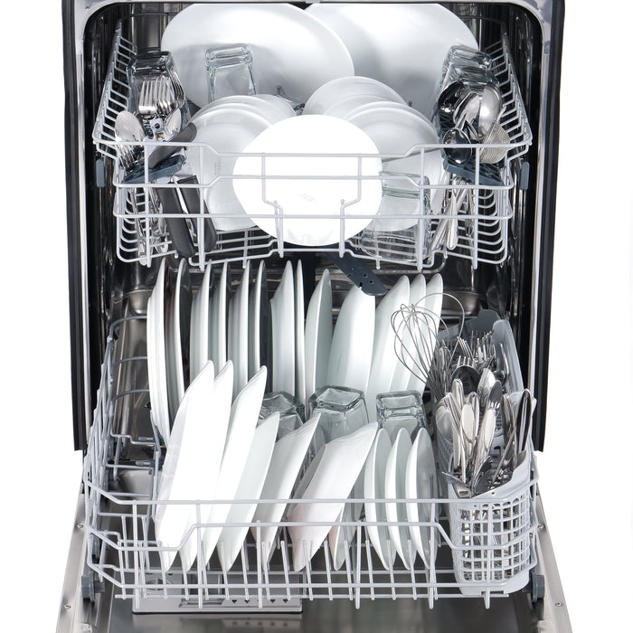 Cosmo 24" Top Control Built-In Tall Tub Dishwasher Fingerprint Resistant, Stainless Steel COS-DIS6502