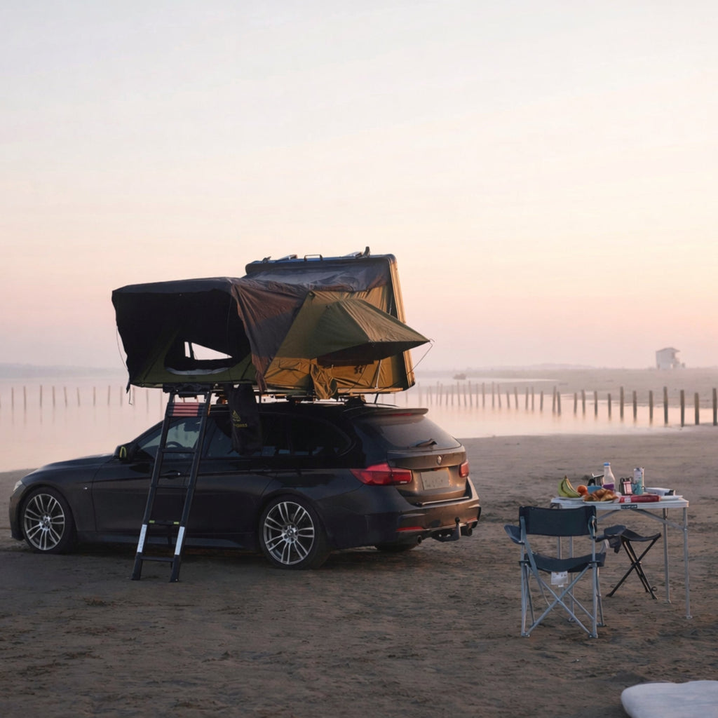 Tente de Toit Rigide Baroudeur 2/3 Places - 160cm aluminium Lexagones Lexagones