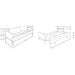 J&M Furniture JK059 Sofa in Light Grey 17342