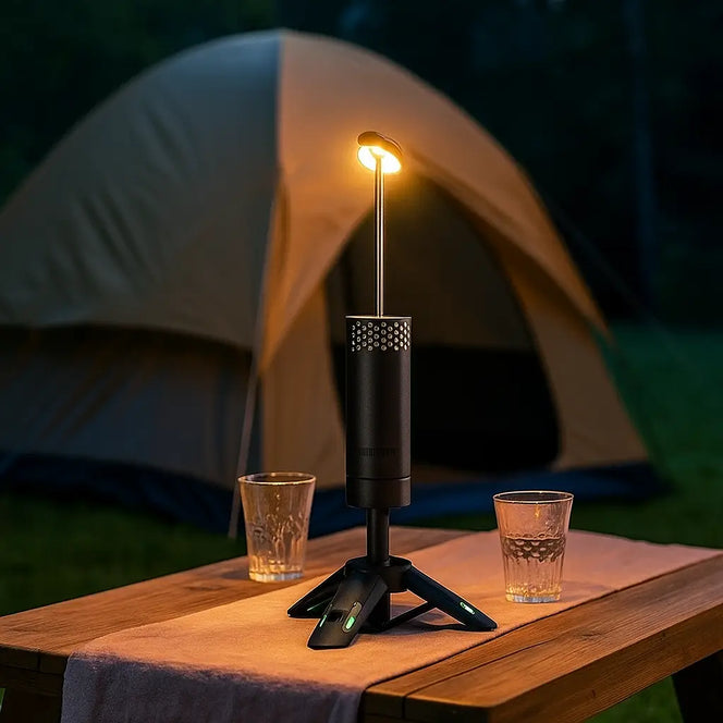 Lot De 4 Lampes LED Suspendues Pour Tente De Camping – Crochet Clip Solide – Idéal Randonnée, Pêche, Urgence – Lumière Puissante Et Compacte
