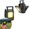 Lampe de poche ultrapuissante LED affichée dans un cadre naturel, compacte et idéale pour les aventures nocturnes.