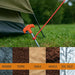 Lot de 4 piquets de tente à vis de 20 cm sardine camping outdoor offroad