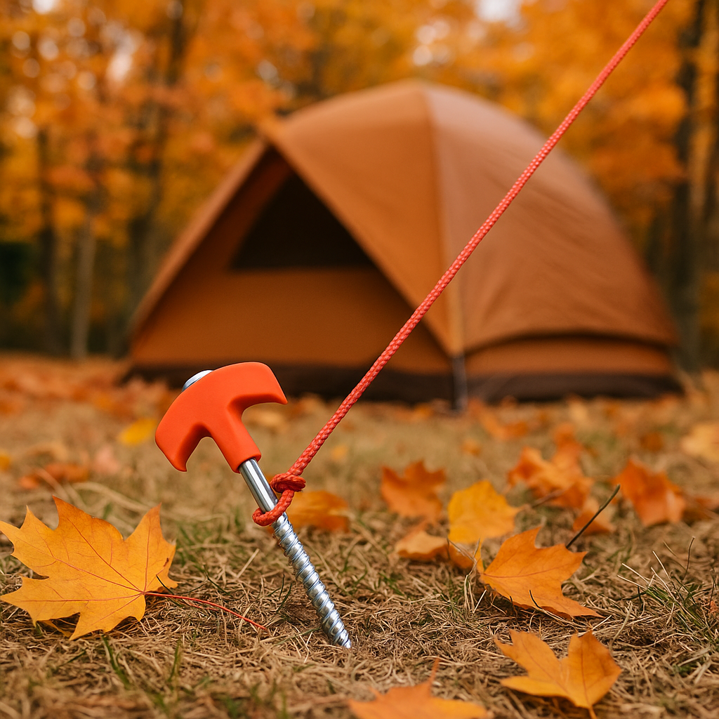 Lot de 4 piquets de tente à vis de 20 cm sardine camping outdoor offroad