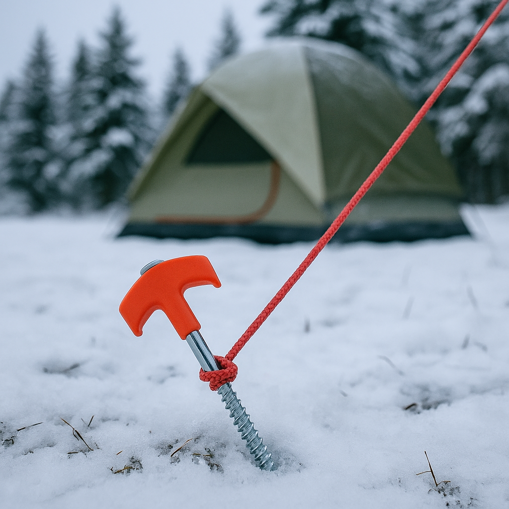 Lot de 4 piquets de tente à vis de 20 cm sardine camping outdoor offroad