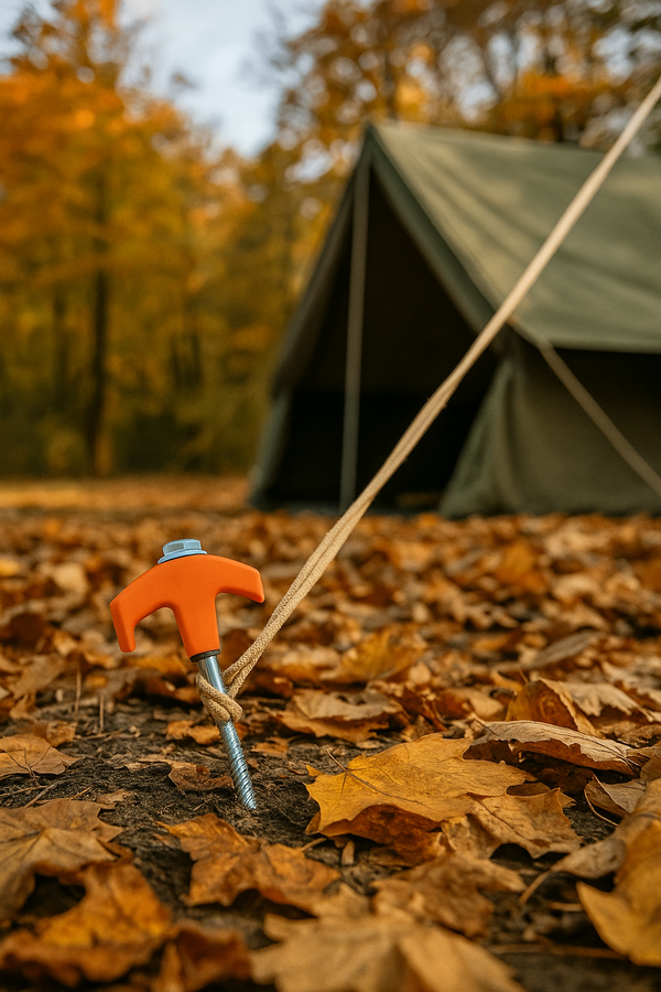 Lot de 4 piquets de tente à vis de 20 cm sardine camping outdoor offroad