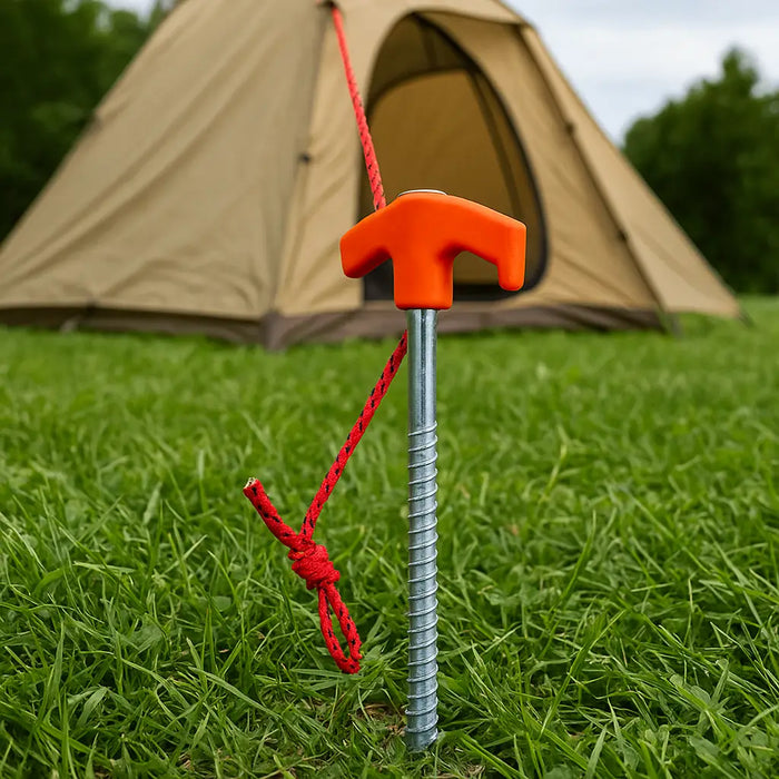 Lot de 4 piquets de tente à vis de 20 cm sardine camping outdoor offroad