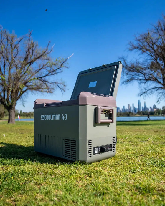 Glaciere a compression MyCoolman 43L - Frigo congelateur portable 12V/24V Bluetooth 60 canettes