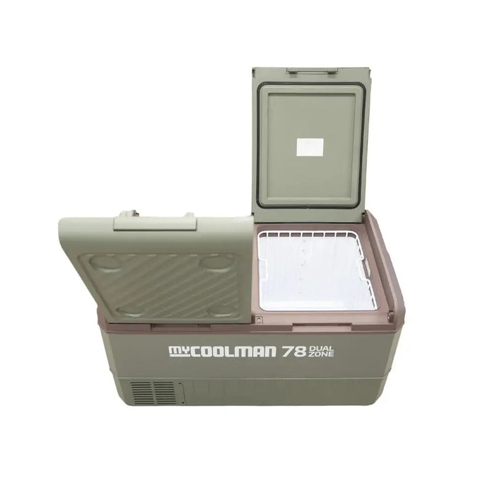 Glaciere a compression Dual Zone MyCoolman 78L - Frigo + congelateur 12V/24V Bluetooth 111 canettes