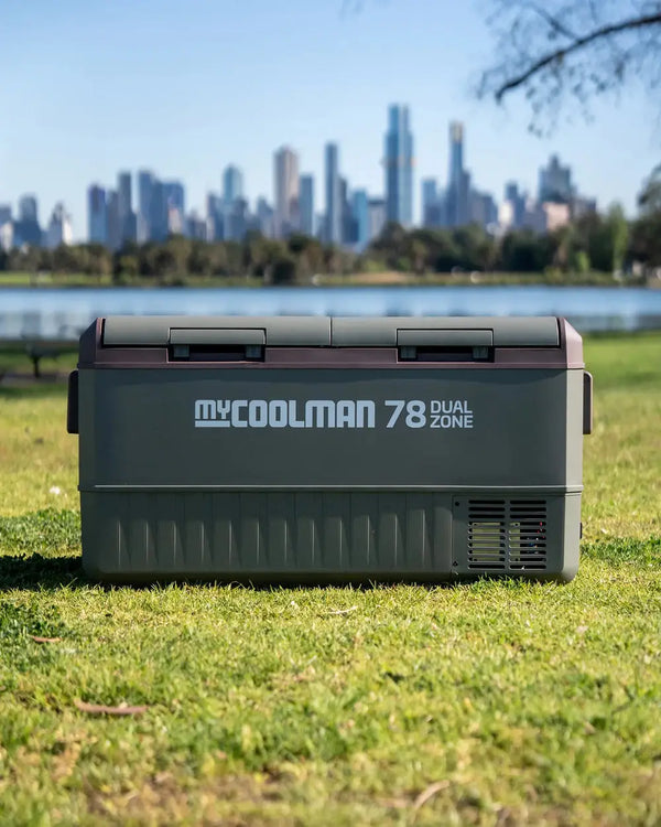Glaciere a compression Dual Zone MyCoolman 78L - Frigo + congelateur 12V/24V Bluetooth 111 canettes