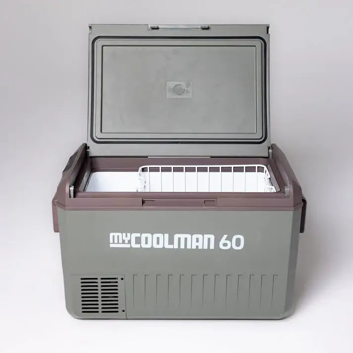 Glaciere a compression MyCoolman 60L - Frigo congelateur portable 12V/24V Bluetooth 85 canettes