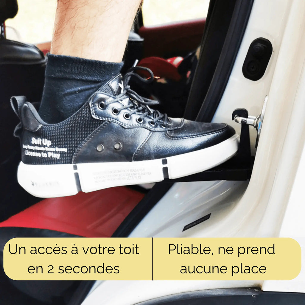 Marchepied robuste pour accès tente de toit