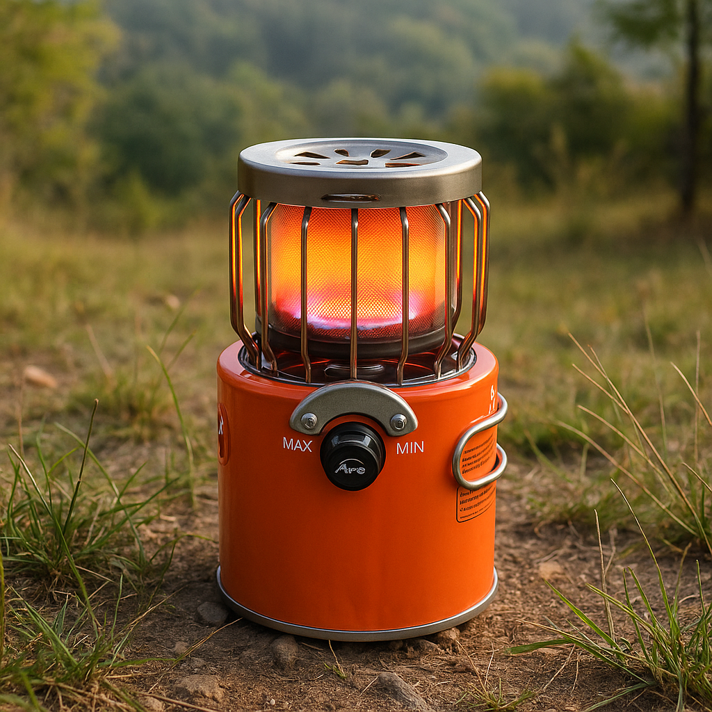 Mini chauffage de camping portable 2000W – Réchaud à gaz LPG multifonction