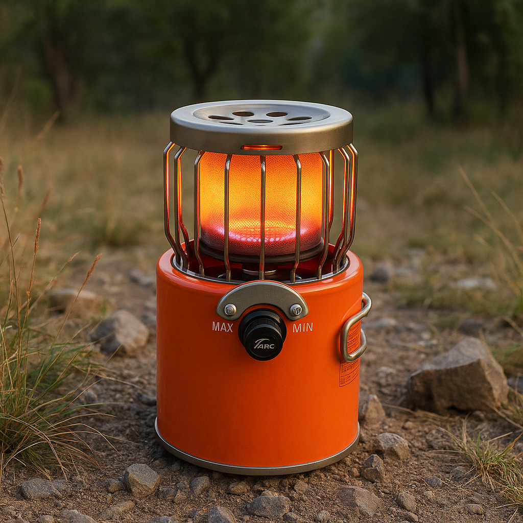 Mini chauffage de camping portable 2000W – Réchaud à gaz LPG multifonction