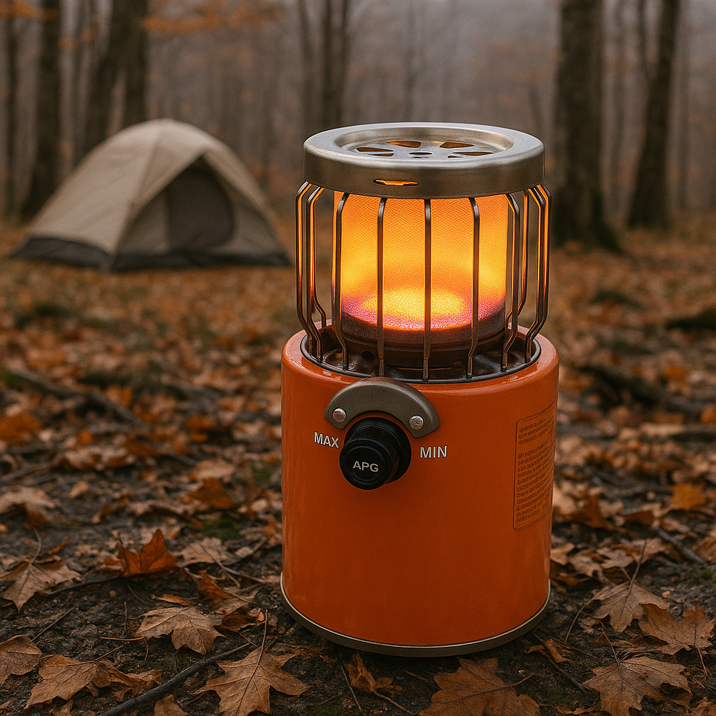 Mini chauffage de camping portable 2000W – Réchaud à gaz LPG multifonction