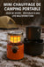 Mini chauffage de camping portable 2000W – Réchaud à gaz LPG multifonction