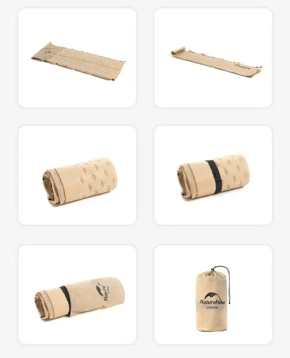 Matelas de couchage Naturehike avec épissure à l'air et coussin vue 4