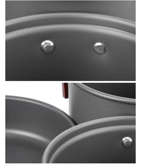 Batterie de cuisine en aluminium Naturehike - compacte et non statique vue 4