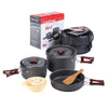 Batterie de cuisine en aluminium Naturehike - compacte et non statique Gris