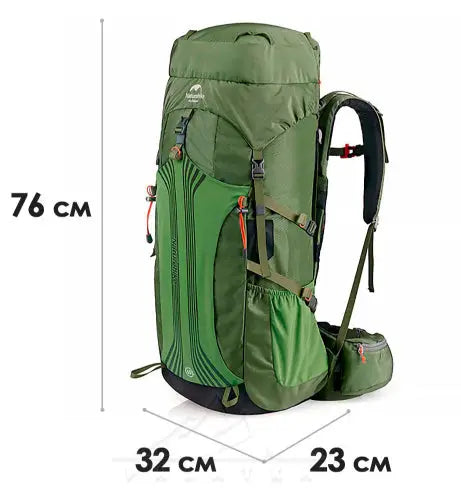 Naturehike trekking, sac à dos de randonnée système de suspension indépendant pour réduire la pression de portage 55 l vue 3