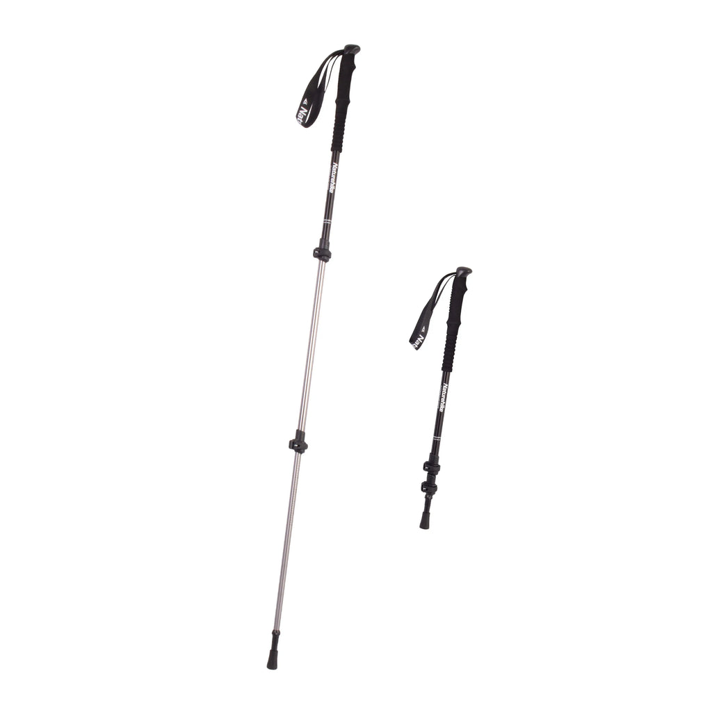 Bâton de trekking pliant en aluminium Naturehike Noir