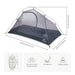 Tente 1 personnes Naturehike lighweight cycling vue 3