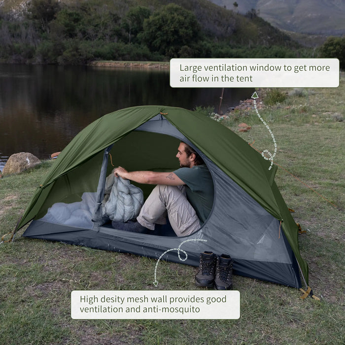 Tente 1 personnes Naturehike lighweight cycling vue 7