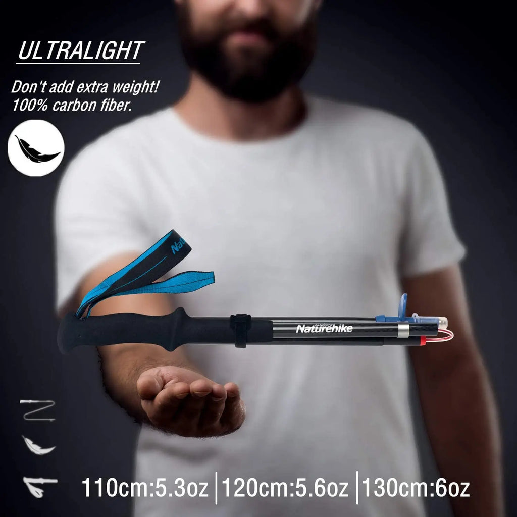 Bâton de trekking pliant en carbone Naturehike vue 6