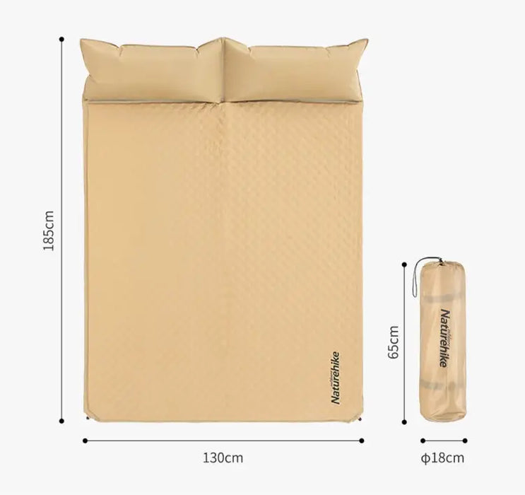 Matelas gonflable Naturehike pour couple avec oreiller vue 2