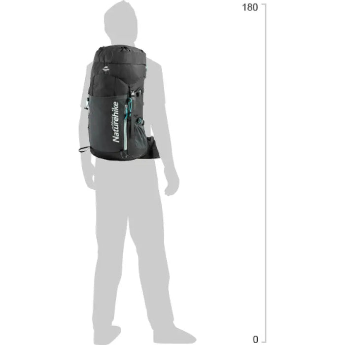 Naturehike trekking, sac à dos de randonnée système de suspension indépendant pour réduire la pression de portage 45 l vue 3