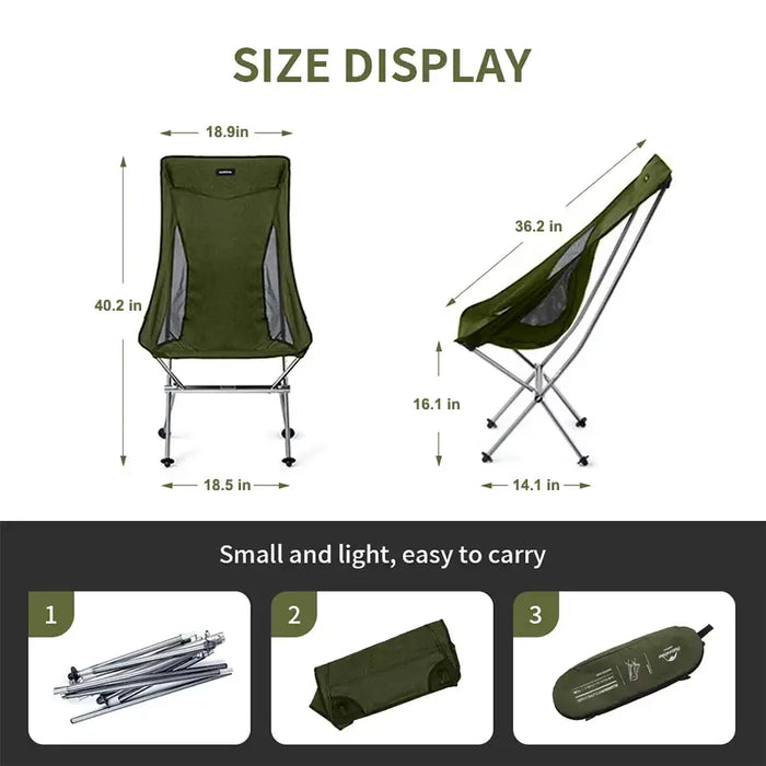 Chaise de camping Ultralight Naturehike vue 2