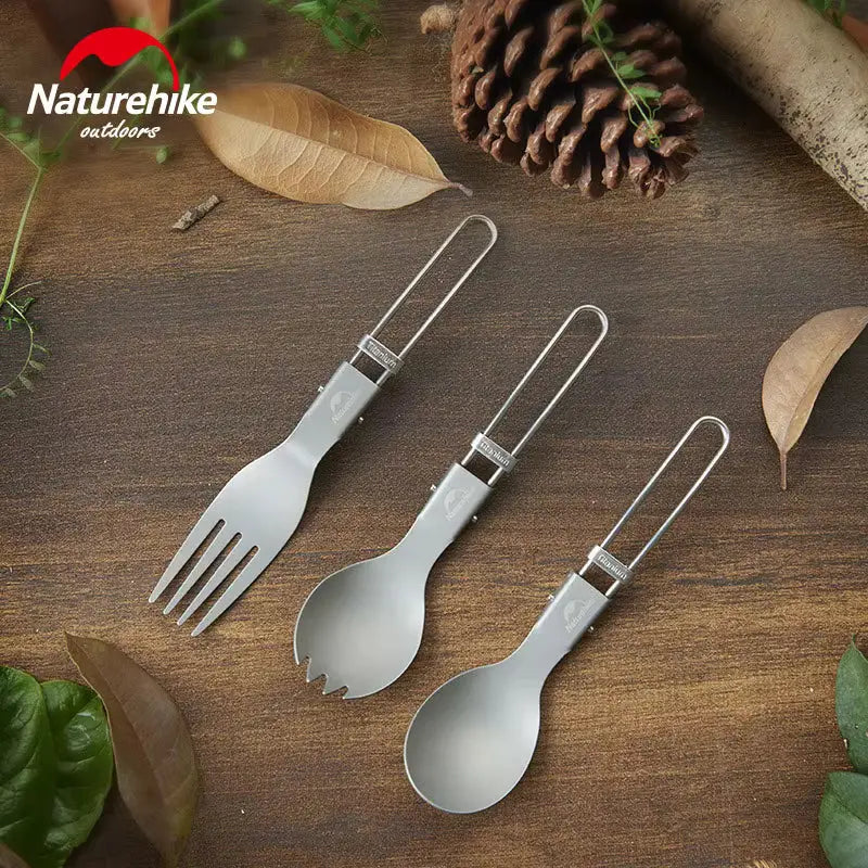 Fourchette en titane Naturehike - pliable, 18 g vue 4