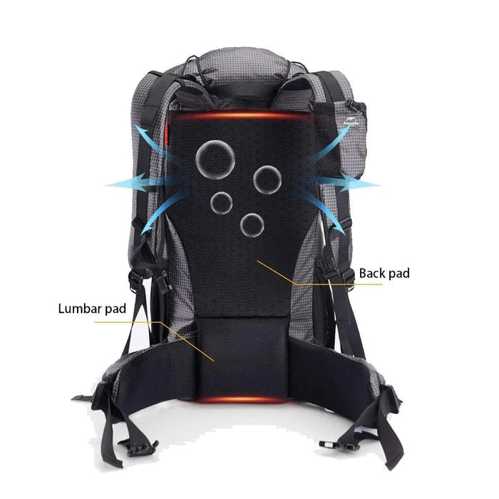 Sac à dos de randonnée Naturehike Rock 40L+5L vue 4