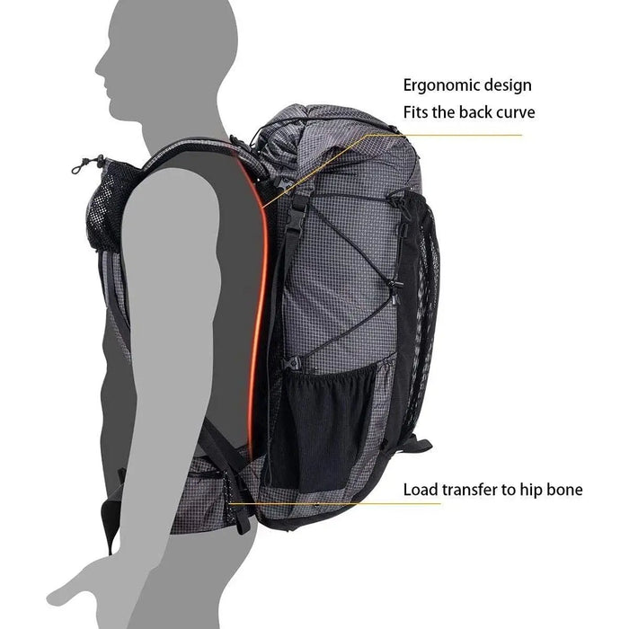 Sac à dos de randonnée Naturehike Rock 40L+5L vue 5