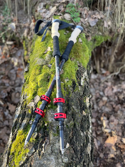Bâtons de trekking Naturehike réglables en carbone avec poignée en liège vue 3