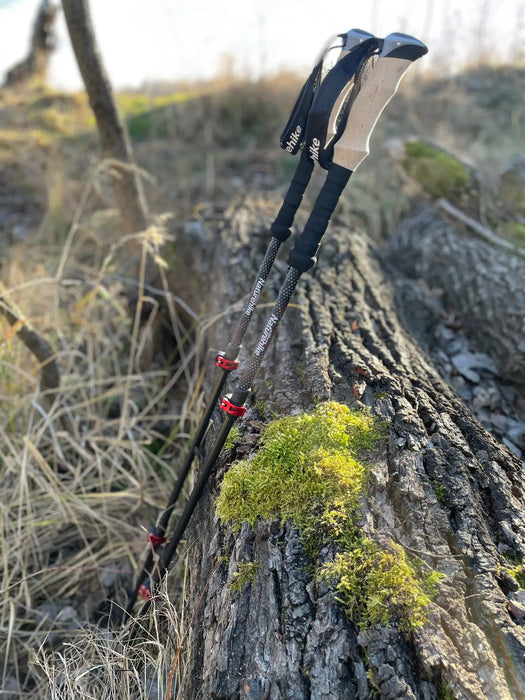 Bâtons de trekking Naturehike réglables en carbone avec poignée en liège vue 4