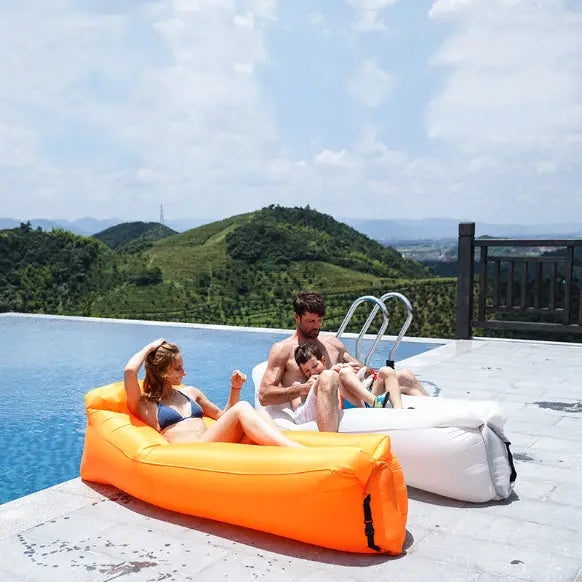 Naturehike Canapé gonflable avec oreiller bleu vue 4