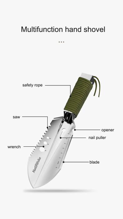 Naturehike Pelle multifonctionnelle pour l'extérieur - Avec scie et corde de sécurité vue 4