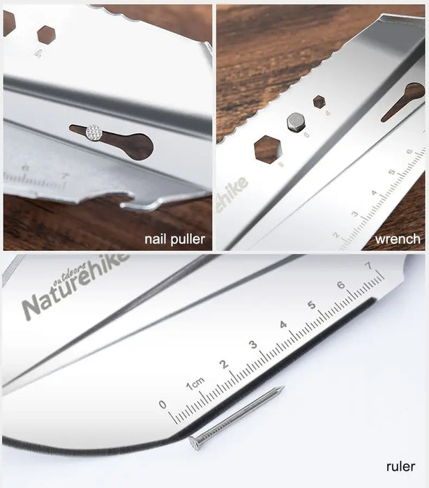 Naturehike Pelle multifonctionnelle pour l'extérieur - Avec scie et corde de sécurité vue 6