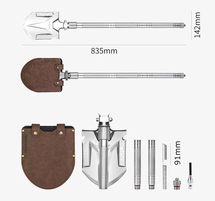Naturehike Pelle multifonctionnelle pour l'extérieur - Avec pioche et allume-feu vue 3