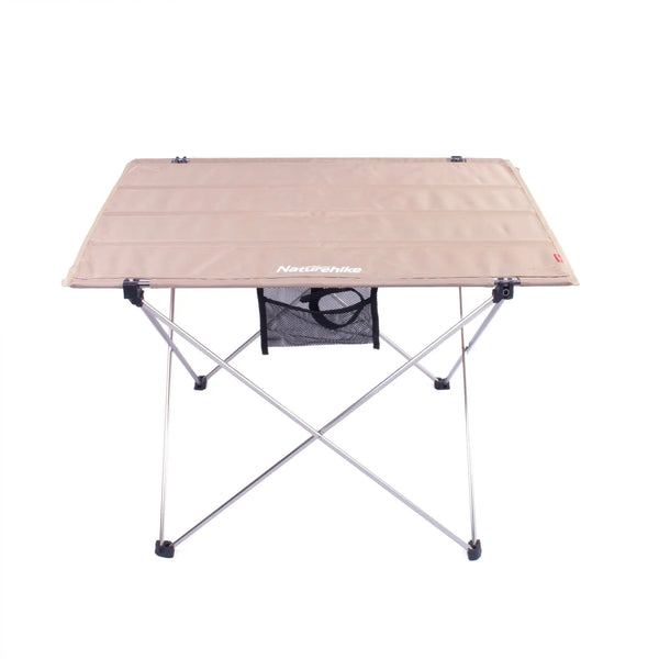 Naturehike Table de camping pliante - Aluminium léger Marron