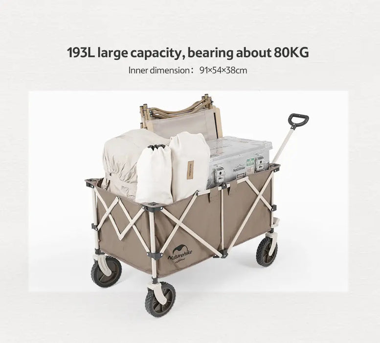 Naturehike Chariot de camping pliable - Capacité 193 l vue 4