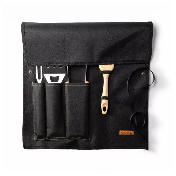 Naturehike Set d'outils pour barbecue - Acier inoxydable et bois vue 2