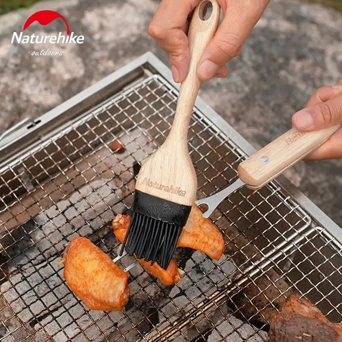 Naturehike Set d'outils pour barbecue - Acier inoxydable et bois vue 6
