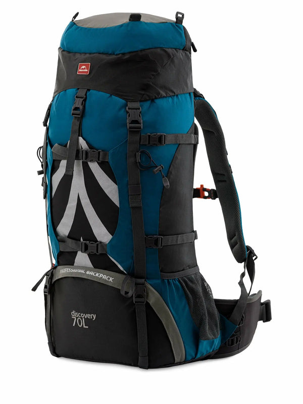 Naturehike trekking, sac à dos de randonnée système de suspension indépendant pour réduire la pression de portage 70 l Bleu