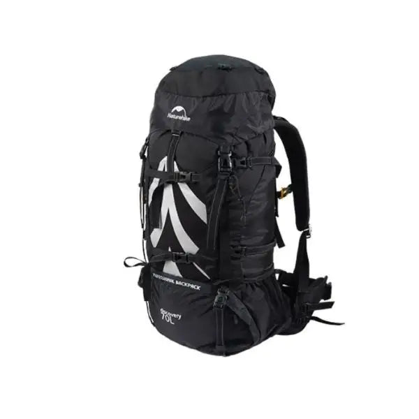 Naturehike trekking, sac à dos de randonnée système de suspension indépendant pour réduire la pression de portage 70 l Noir