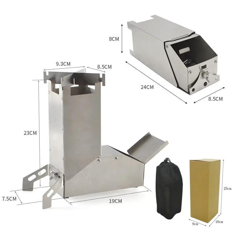 Poêle à bois pliable portable pour camping