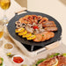 Plaque de cuisson extérieure en pierre Maifan style coréen, poêle Teppanyaki antiadhésive, plaque de barbecue portable pour la maison, plateau de barbecue pour réchaud à carte.