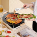 Plateau de cuisson en plein air en pierre de Maifan de style coréen, poêle à teppanyaki antiadhésive, plaque de barbecue portable pour maison, plaque de barbecue pour cuisinière à carte.