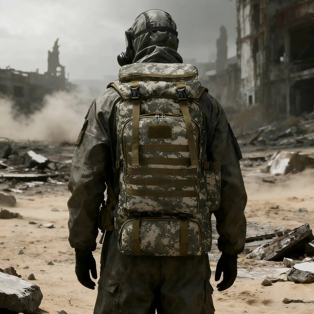 Sac tactique militaire 80L avec kit de survie complet