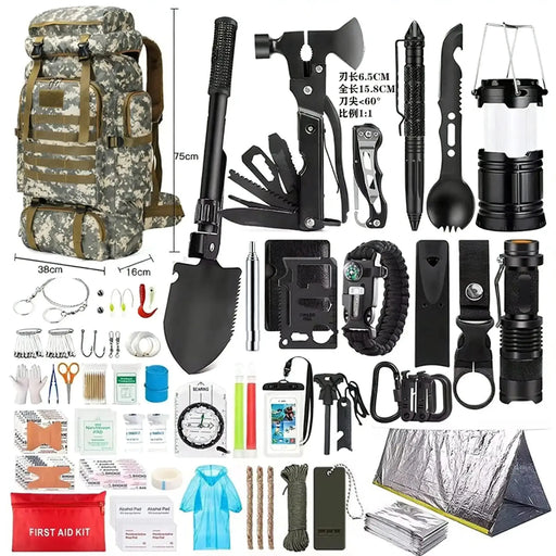 Cross-Border Outdoor Adventure Camping Equipment Supplies Survival Tool Set Wilderness Survival Emergency Kit Camping Equipment Wholesale